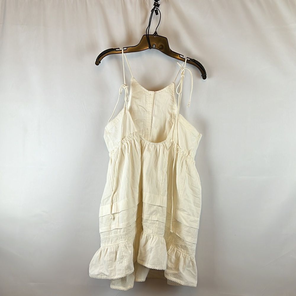 Free People Cotton Desert Days Mini Dress- White - Size M- NWT - Picture 4 of 7